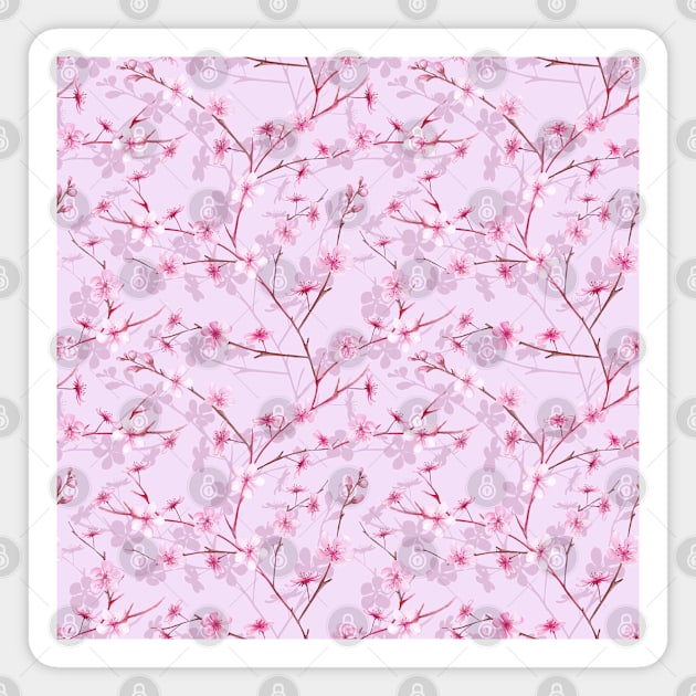 Sakura blossom spring cherry lilac flowers Magnet by CherryIdeas